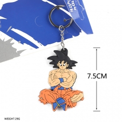 Dragon Ball Z Cosplay Soft Plastic Goku Pendant Anime Keychain