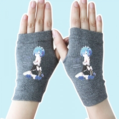Re:Zero kara Hajimeru lsekai Seikatsu Rem Gray Anime Gloves 14*8CM