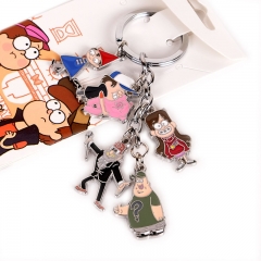 Gravity Falls Decorative Cosplay Pendant Cartoon Anime Keychain