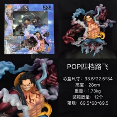 POP One Piece 2 Version Gear Fourth Luffy Cartoon Toy Anime PVC Figure