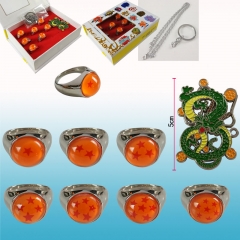 Dragon Ball Z Anime Ring and Necklace Set Anime Accessories
