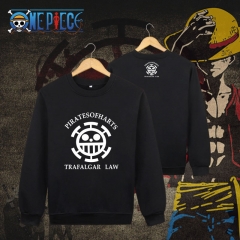 One Piece Round Neck Long Sleeve Fashion Comfortable Anime Hoodie