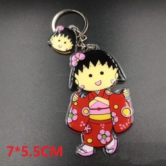 Chibi Maruko Chan Cartoon Figure Pendant Keyring Wholesale Anime Acrylic Keychain