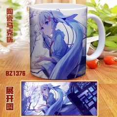 Hatsune Miku Color Printing Cartoon Ceramic Mug Anime Cup