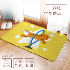Cute Animal Tiger Cartoon Fluff Custom Wholesale Anime Carpet 40*60cm