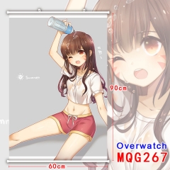 Overwatch Popular Japanese Style Game High Quality Fashion Anime Wallscrolls 60*90CM