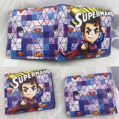 Superman Wholesale Cartoon Purse Super Hero Anime Short Wallet