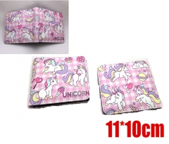 Unicorn For Kids Cartoon Colorful PU Leather Anime Wallet