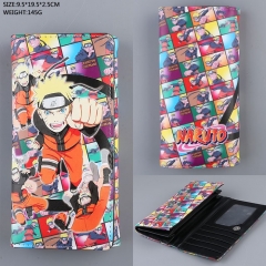 Naruto Cosplay Colorful Cartoon Folding Purse Anime Long Wallet