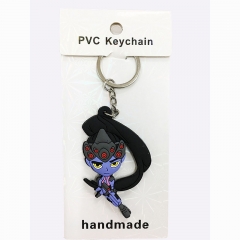 Overwatch Widowmaker Model Figure Pendant Keyring Amélie Lacroix Handmade Anime PVC Keychain
