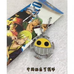 One Piece Law Logo Cartoon Jewelry Wholesale Japanese Anime Necklace
