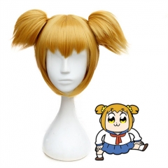 POP TEAM EPIC Anime Wig Cosplay Cartoon Yellow Short Hair 330g