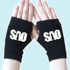Sword Art Online Black Fashion Good Quality Anime Gloves 14*8CM