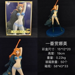 19cm One Piece Nami Japanese Cartoon Model Anime PVC Figure