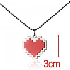 Undertale 3CM Red Heart Alloy Anime Necklace Wholesale
