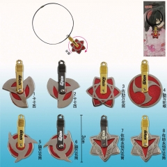 8 Style Naruto Cosplay Cartoon Rotatable Pendant Anime Necklace