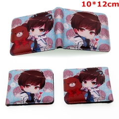 Love and Producers Cosplay Game Cartoon Folding PU Purse Anime Wallet