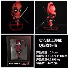 Q versions Deadpool Anime Figure PVC Toys 14cm 220g