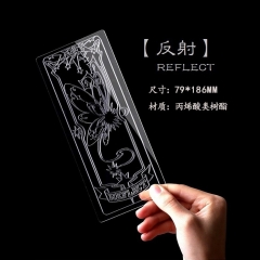 Card Captor Sakura Cosplay Cartoon Acrylic Resin Transparent Reflect Anime Bookmark