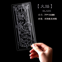 Card Captor Sakura Cosplay Cartoon Acrylic Resin Transparent Blaze Anime Bookmark
