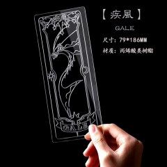 Card Captor Sakura Cosplay Cartoon Acrylic Resin Transparent Gale Anime Bookmark