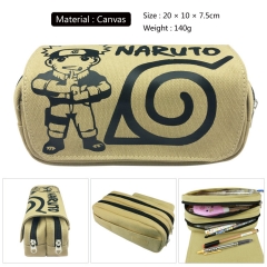 Naruto Cosplay Cartoon Canvas For Student Anime Pencil Bag