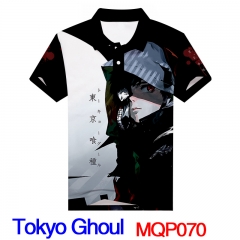 Tokyo Ghoul Cosplay 3D Print Fashion Anime T Shirts Good Quality Anime Short Sleeves Polo T Shirts