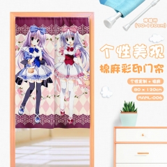 Alice or Alice Cosplay Catoon Cute Color Printing Cotton-flax Anime Curtain