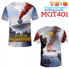 Playerunknown's Battlegrounds Game Cosplay Print Anime T Shirts Anime Short Sleeves T Shirts 210g