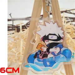 Japan Naruto Fancy Double Print Acrylic Cartoon Cute Keychain