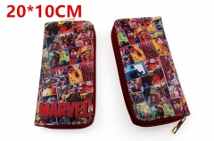 Marvel Comic The Avengers Movie PU Leather Zipper Wallet
