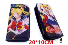 Pretty Soldier Sailor Moon Anime PU Leather Zipper Wallet