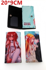 Sword Art Online / SAO Cosplay Japanese Cartoon Anime PU Leather Long Wallet