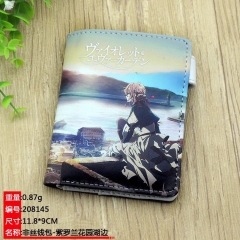 Violet Evergarden Cosplay Japanese Cartoon Anime PU Leather Wallet and Purse