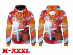 Dragon Ball Z Cartoon Cosplay Long Sleeves Hoodie Print Warm Anime Hooded Hoodie M-3XL