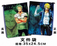 One Piece Cosplay Cartoon For Student Office File Holder Anime File Pocket