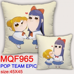 POP Team Epic Cartoon Cosplay Two Sides Print Long Style Soft Pillow Wholesale Comfortable Good Quality Anime Pillow 45*45CM