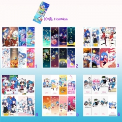 Bilibili Cosplay Cartoon Decoration For Book Anime Bookmarks (8pcs/set)