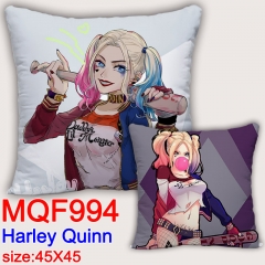 Suicide Squad Harley Quinn Cosplay Two Sides Print Square Style Soft Pillow Wholesale Comfortable Good Quality Anime Pillow 45*45CM