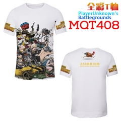 Playerunknown's Battlegrounds Game Cosplay 3D Print Anime T Shirts Anime Short Sleeves T Shirts