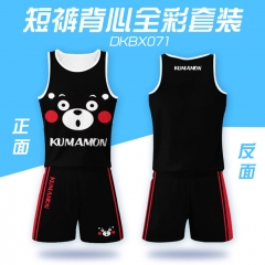 Japanese Cute Kumamon Soft Man Sports Cartoon Vest And Short Pants