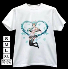 Hatsune Miku Cosplay Japanese Cartoon Modal Cotton For Girl Anime T shirts
