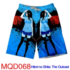 Hitori no Shita The Outcast Short Pants Cosplay Beach Anime Pants