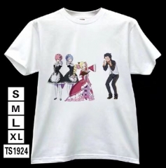 Re: Zero Kara Hajimeru Isekai Seikatsu Cosplay Cartoon Modal Cotton Anime T shirts