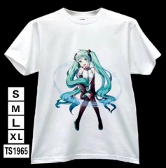 Hatsune Miku Cosplay Japanese Cartoon Modal Cotton For Girl Anime T shirts