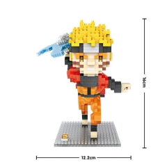 Japanese Naruto Cute Anime Miniature Plastic Kids Toy Building Blocks