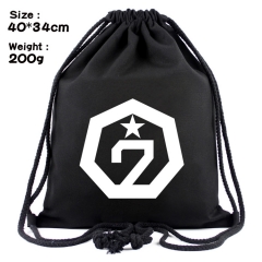 K-POP BTS Bulletproof Boy Scouts Got7 Popular Group Anime Canvas Drawstring Pocket Bag