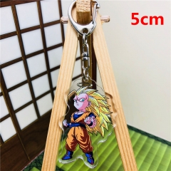 Dragon Ball Z Anime Son Goku Acrylic Japanese Cartoon Keychain