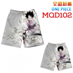One Piece Cartoon 3D Print Short Pants Cosplay Beach Anime Pants