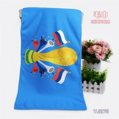 2018 FIFA World Cup Football Game Soft Anime Bath Towel